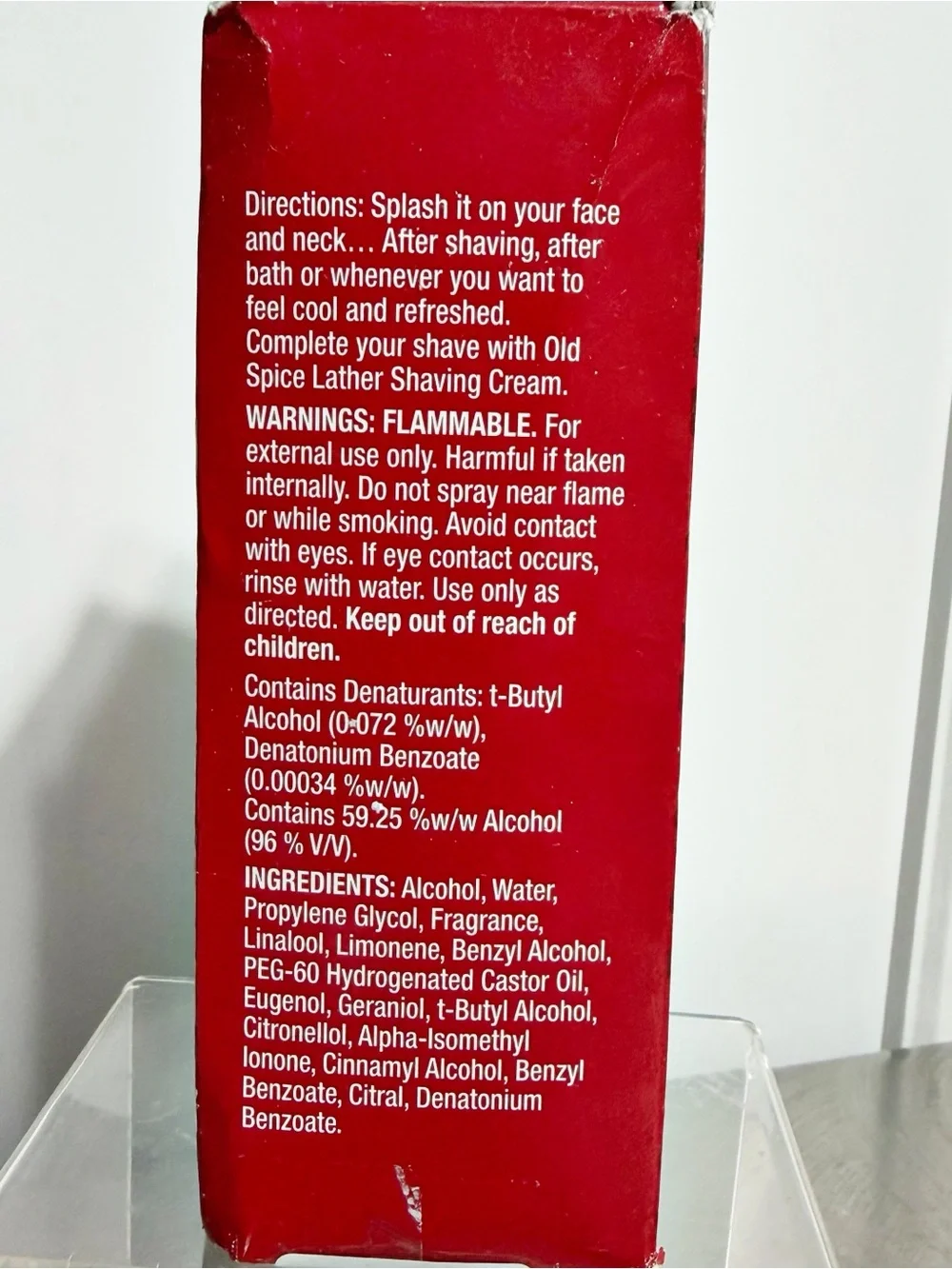 OLD SPICE Original After Shave Lotion Atomizer 150mL ~ New in Box